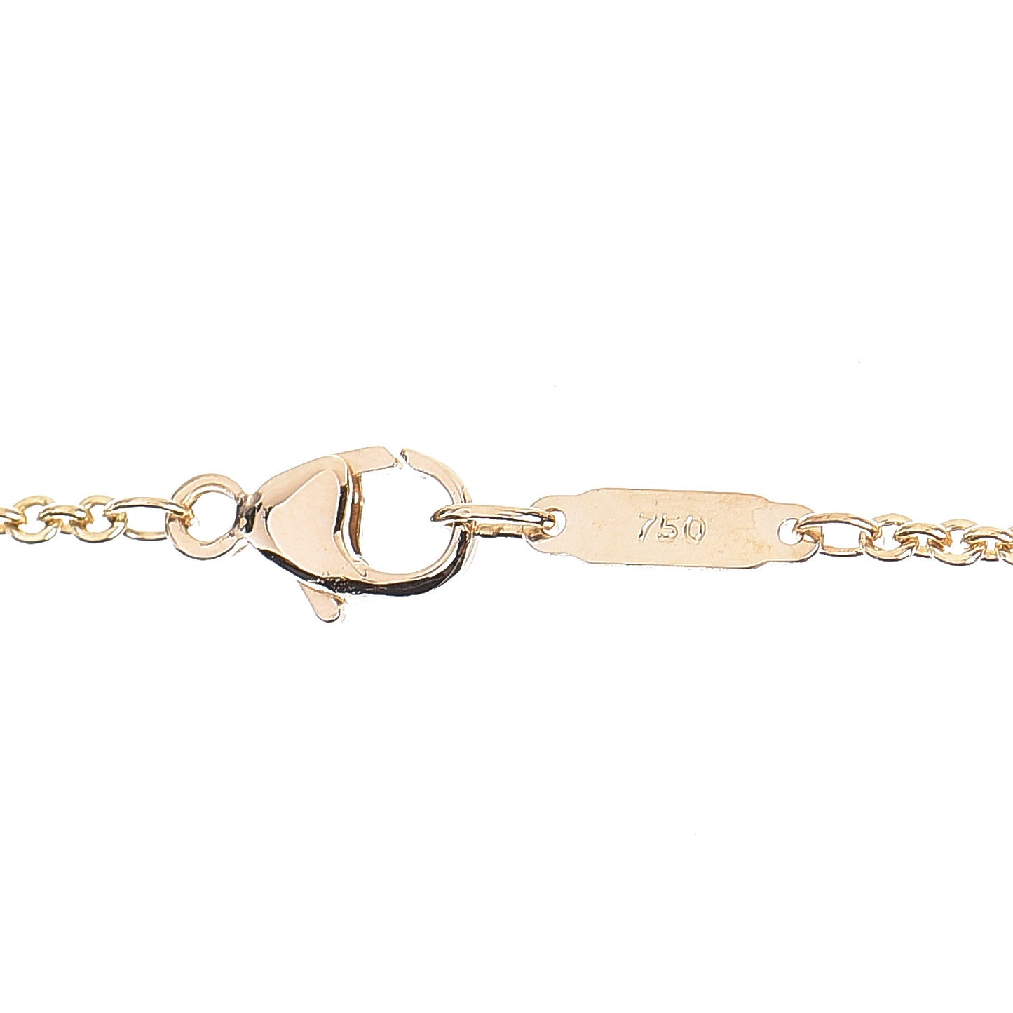 18K Yellow Gold 1837 Bar Pendant Necklace