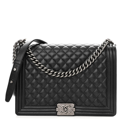 Chanel Caviar Quilted Large Boy Flap Black 1 of 10