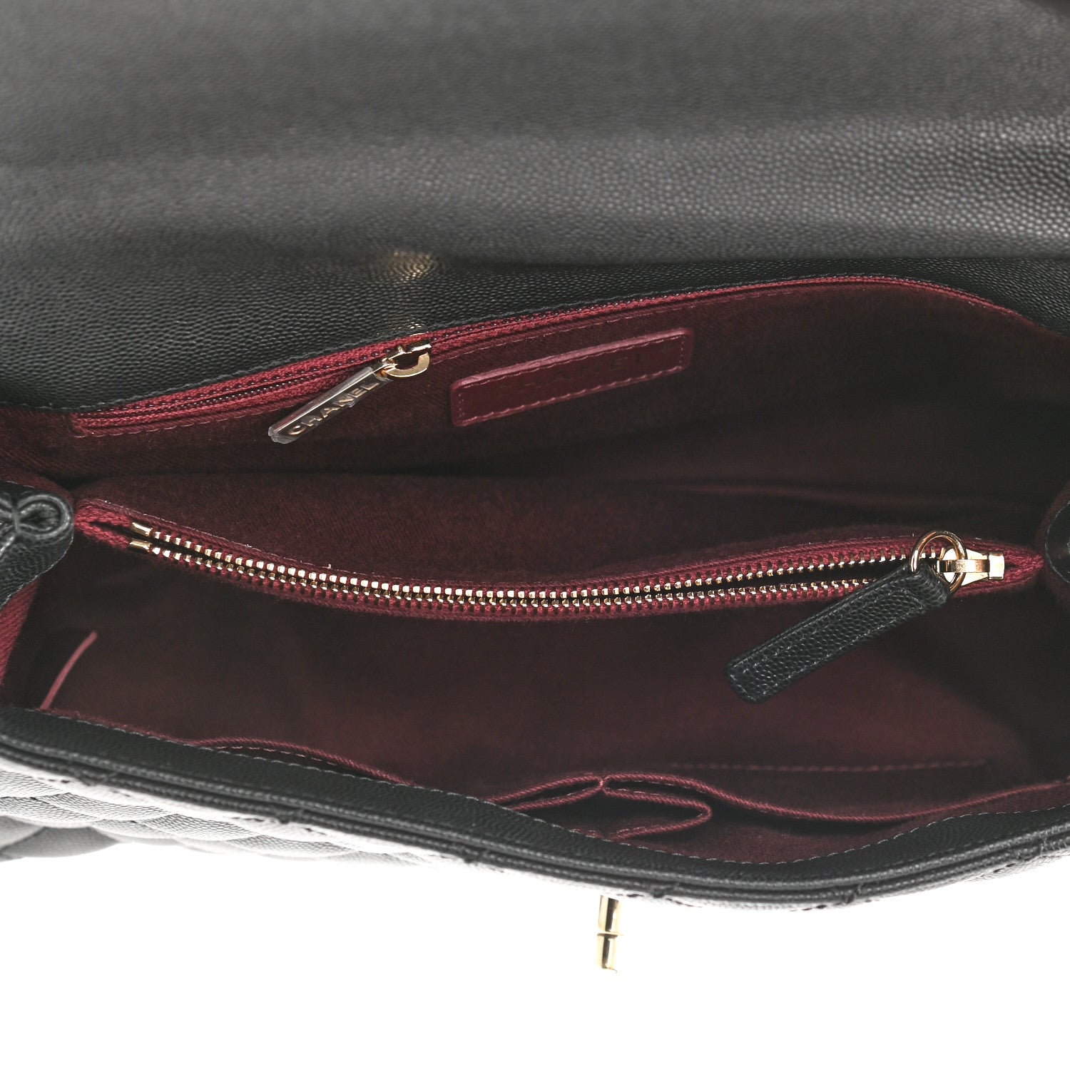 Chanel Caviar Quilted Small Coco Handle Flap Black 5 of 10