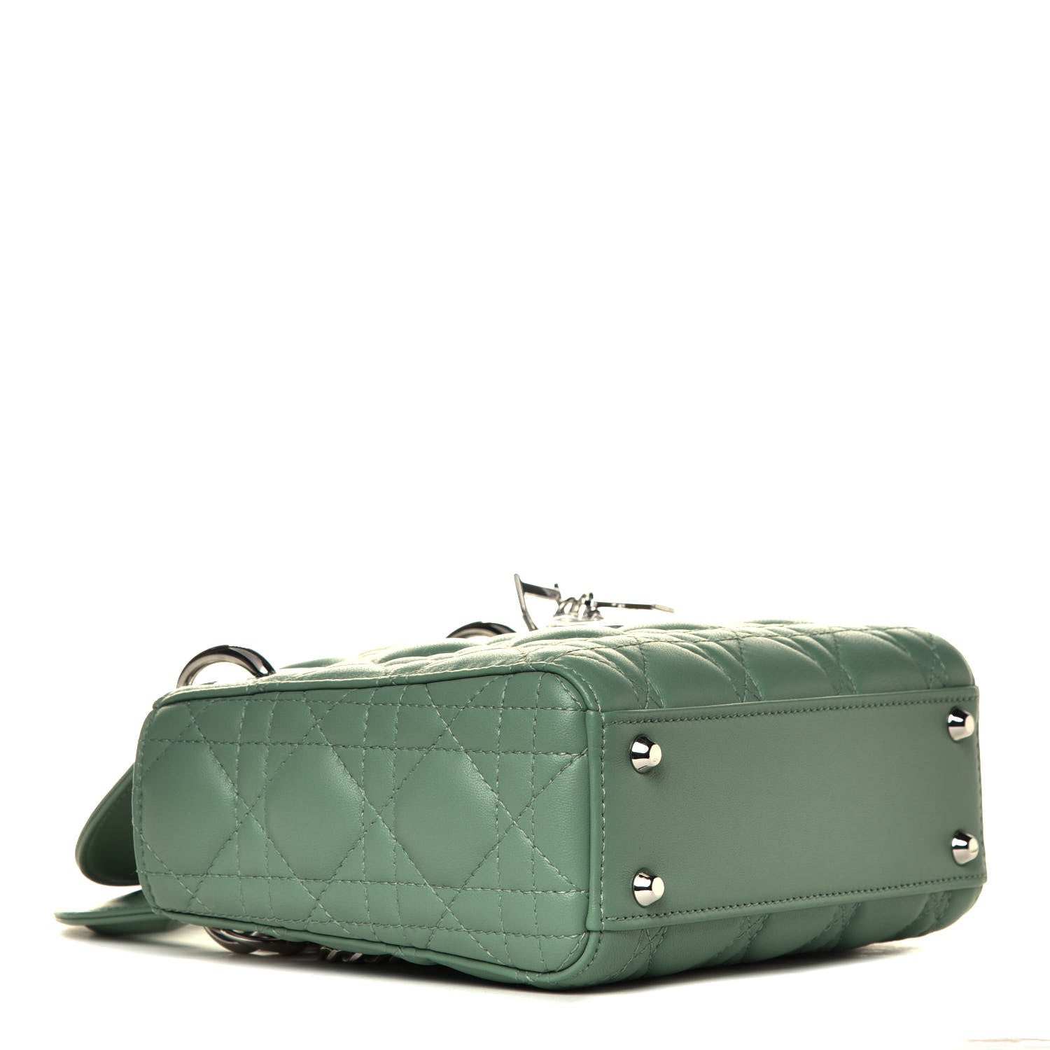 Christian Dior Lambskin Cannage Mini Lady Dior Mint Green 3 of 4