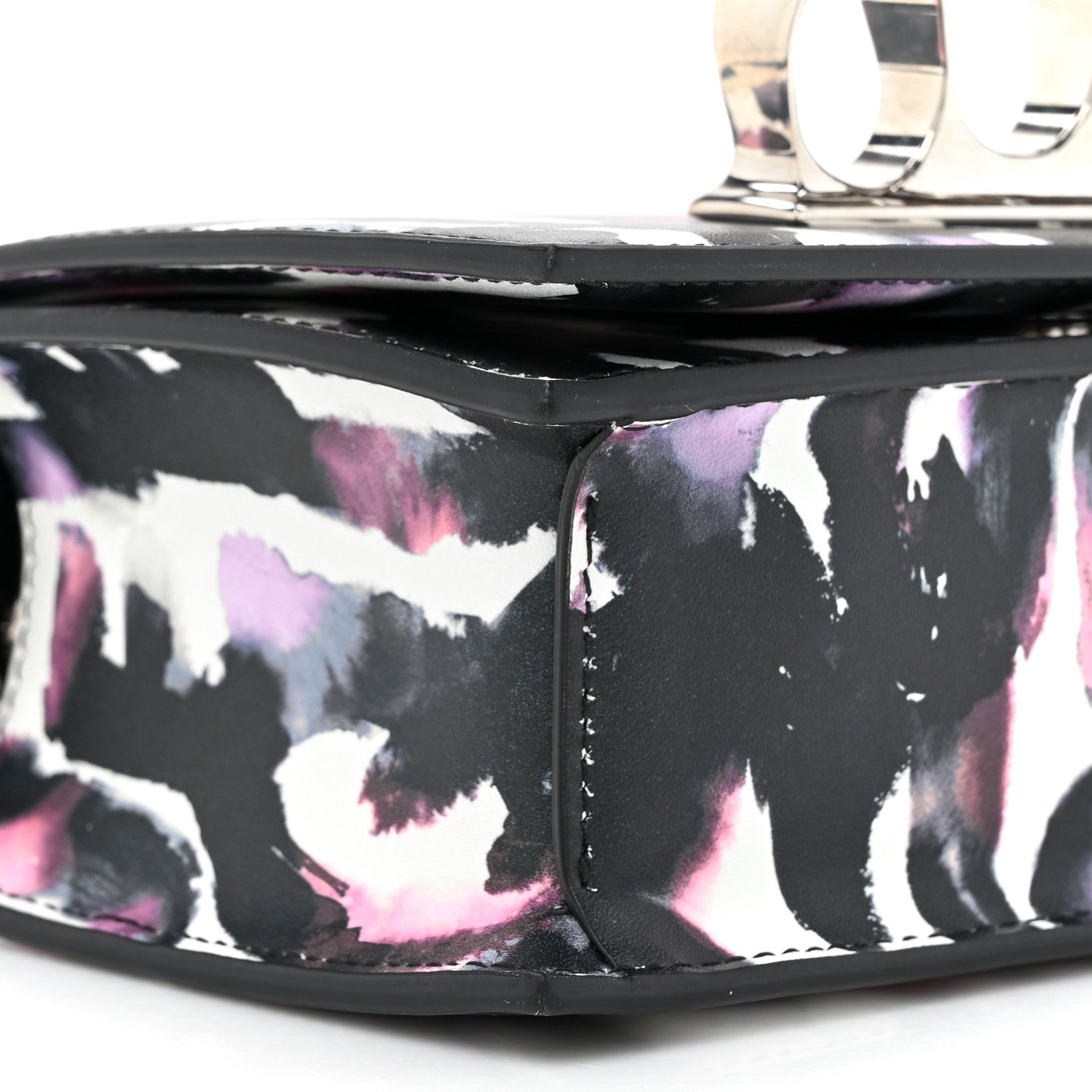 Alexander McQueen Nappa Grafitti Mini Jeweled Knuckle Satchel Multicolor 10 of 10