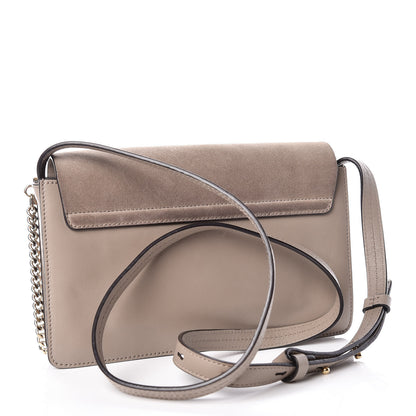 Chloe Suede Calfskin Small Faye Shoulder Bag Motty Grey 3 of 11