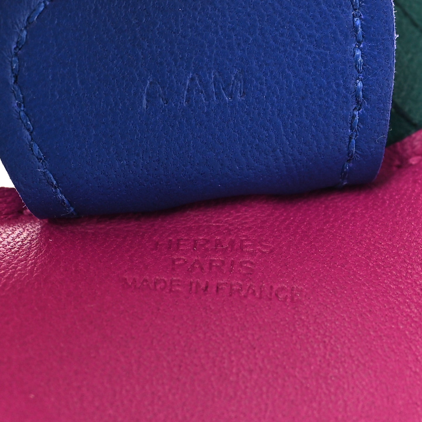 Milo Lambskin Grigri Rodeo Horse Bag Charm MM Rose Pourpre Malachite Bleu Electrique