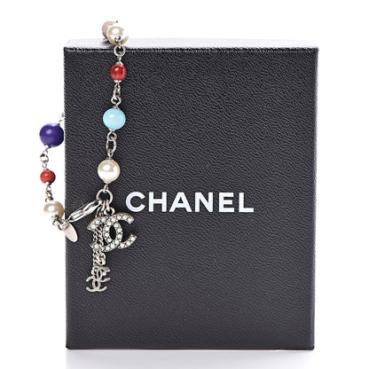Chanel Pearl Beaded CC Charm Bracelet Multicolor 5 of 5