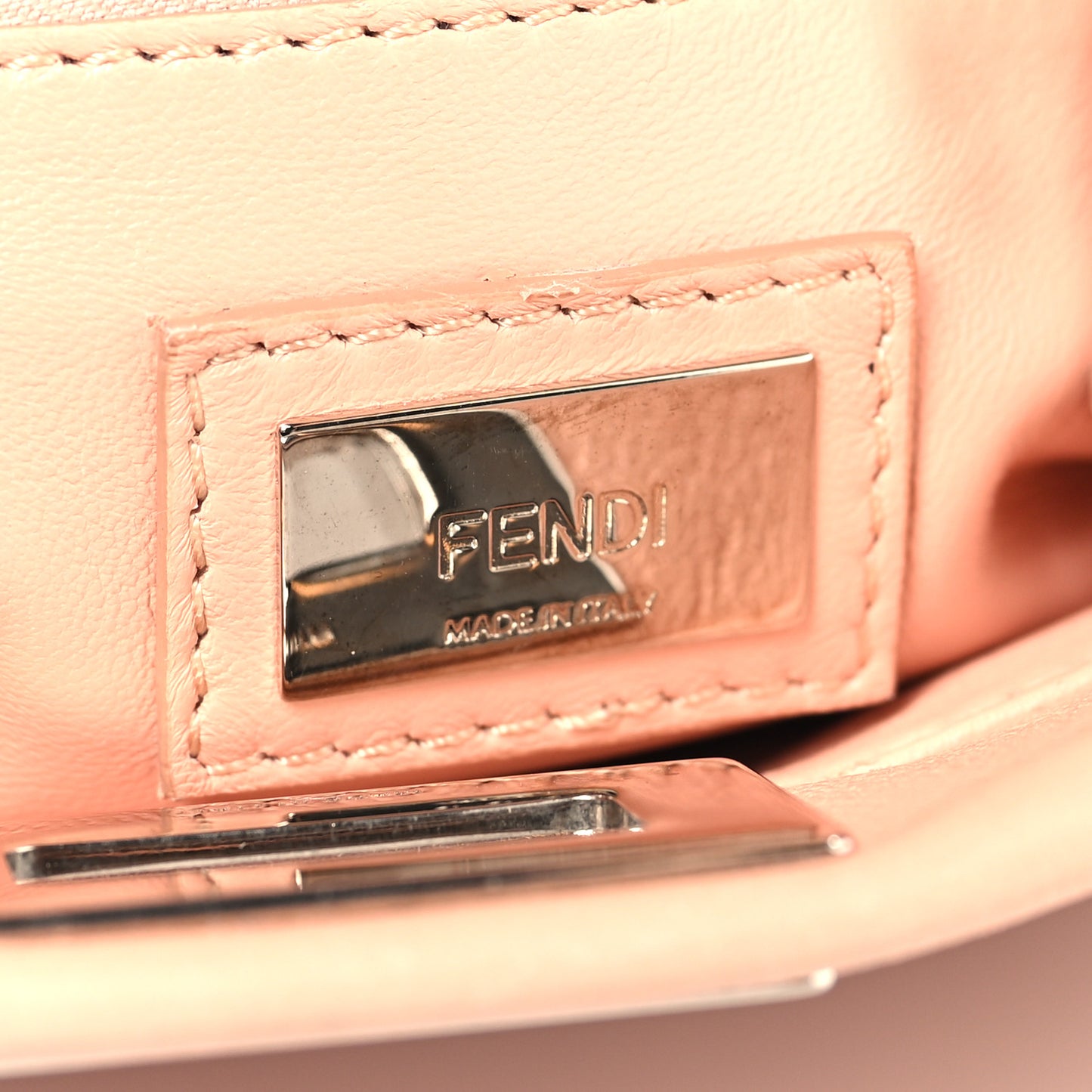 Nappa Rosebud Mini Peekaboo Iconic Satchel Baby Pink