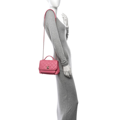 Chanel Caviar Quilted Small Business Affinity Flap Pink 2 of 11