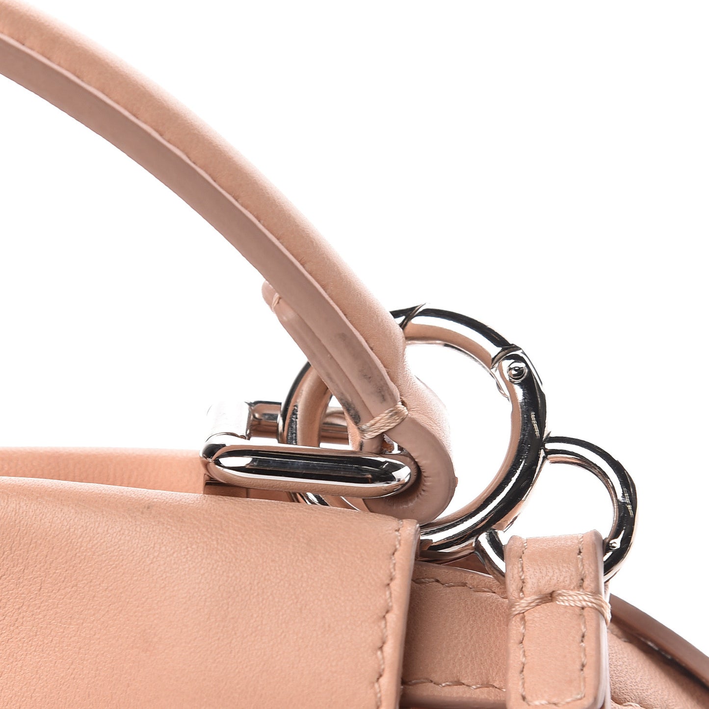Nappa Rosebud Mini Peekaboo Iconic Satchel Baby Pink
