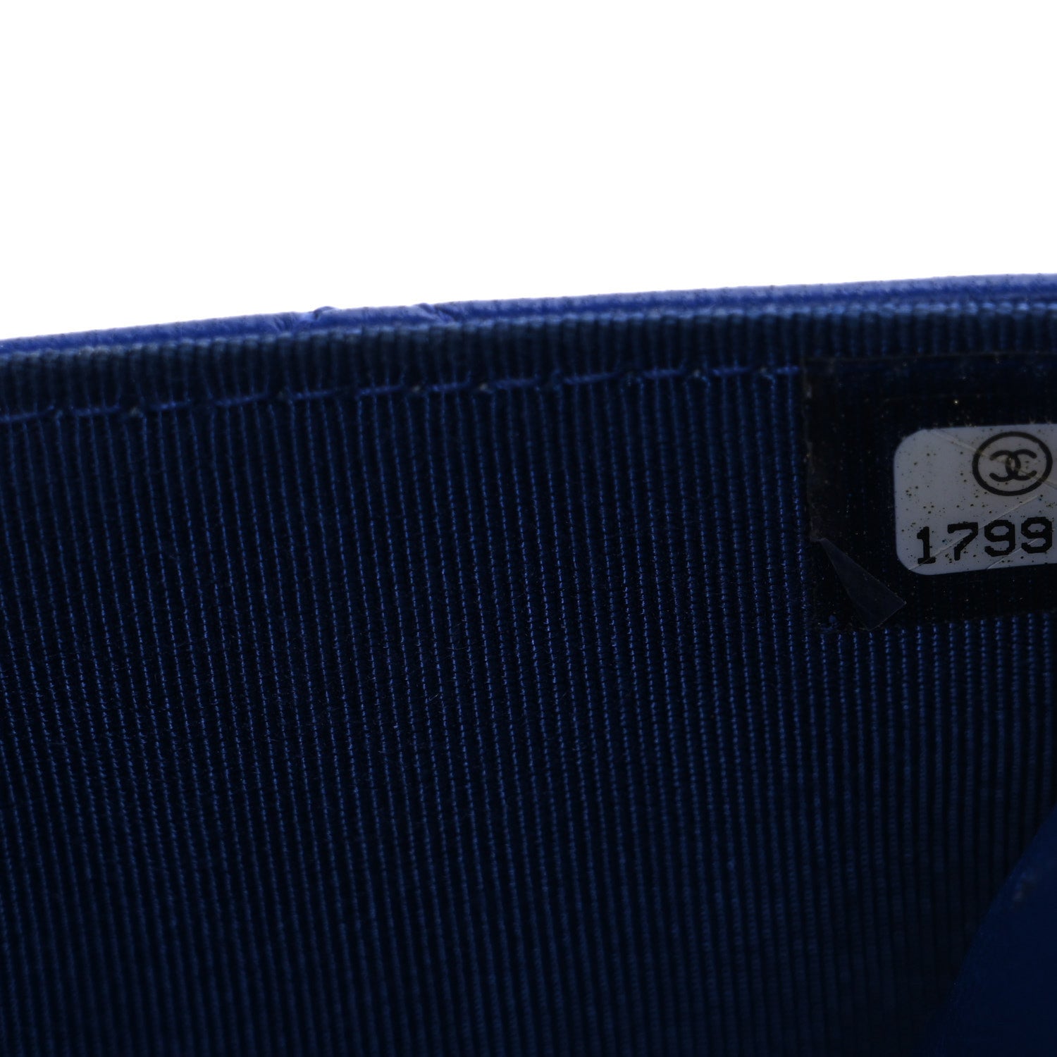 Chanel Lambskin Quilted Wallet On Chain WOC  Navy Blue 8 of 17