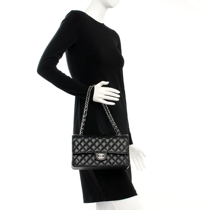 Chanel Caviar Quilted Medium Double Flap Black 2 of 8