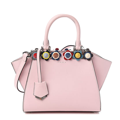 Fendi Vitello Dolce Plexiglass Flowerland Studded Mini 3Jours Tote Peonia Multicolor 1 of 10