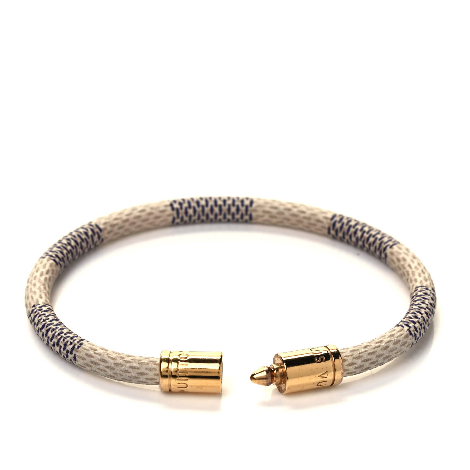 Louis Vuitton Damier Azur Keep It Bracelet 19 3 of 3