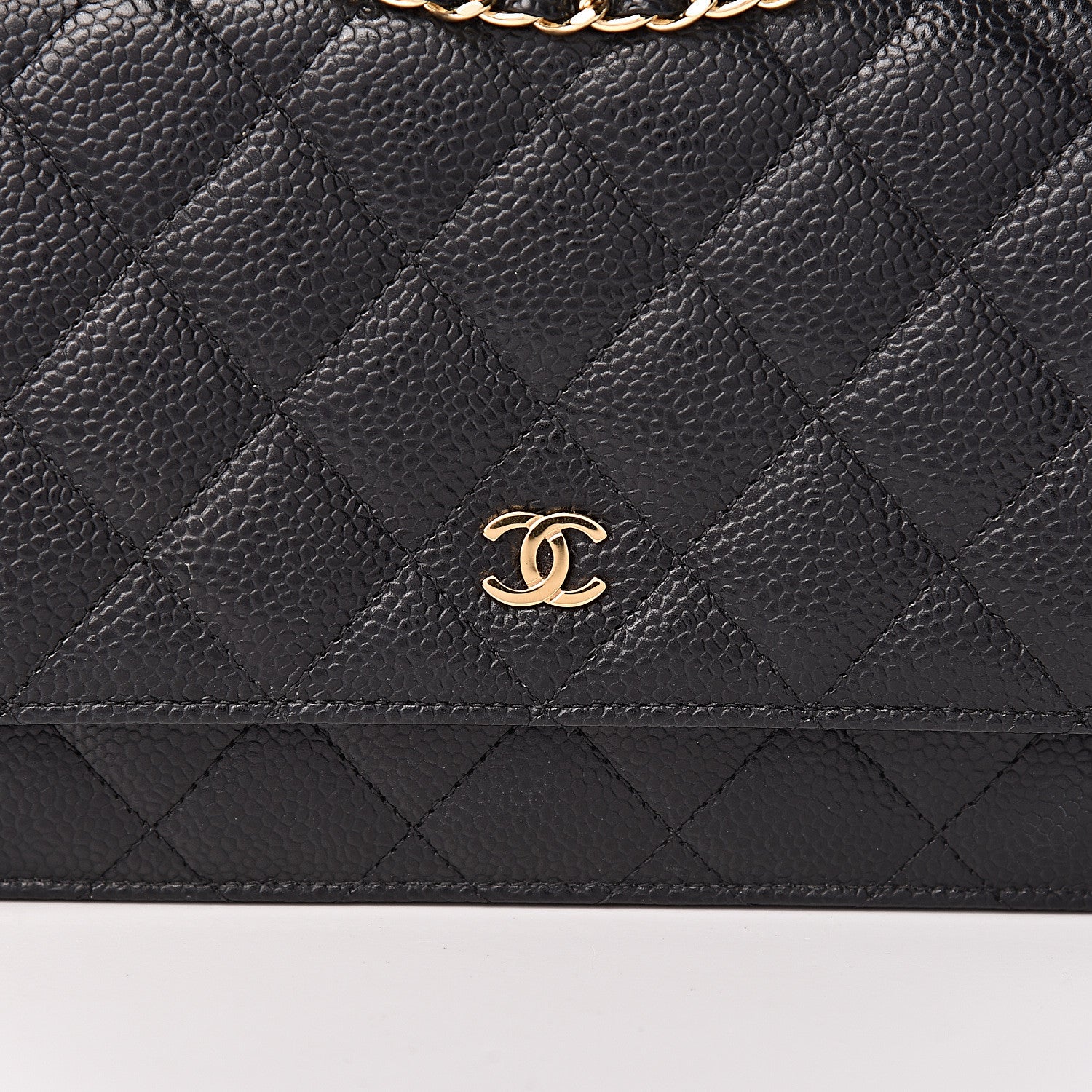 Chanel Caviar Quilted Wallet On Chain WOC Black 11 of 12