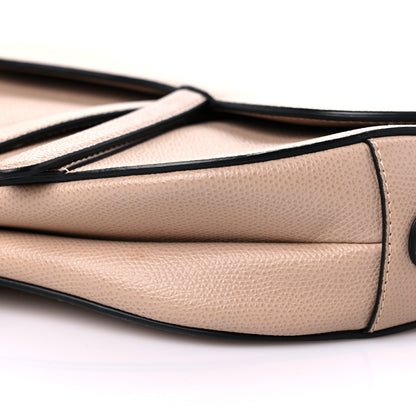 Christian Dior Grained Calfskin Saddle Bag Taupe 9 of 10