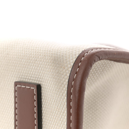 Burberry Canvas Smooth Calfskin Medium Two Tone Freya Tote Brown 12 of 12