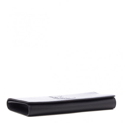 Saint Laurent Calfskin Monogram Large Belle De Jour Clutch Black 3 of 8