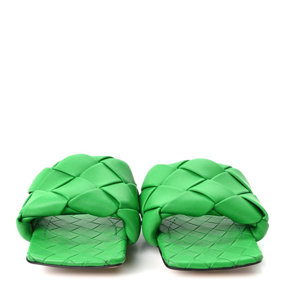 Bottega Veneta Nappa Maxi Intrecciato Lido Flat Sandals 38 Grass 6 of 17