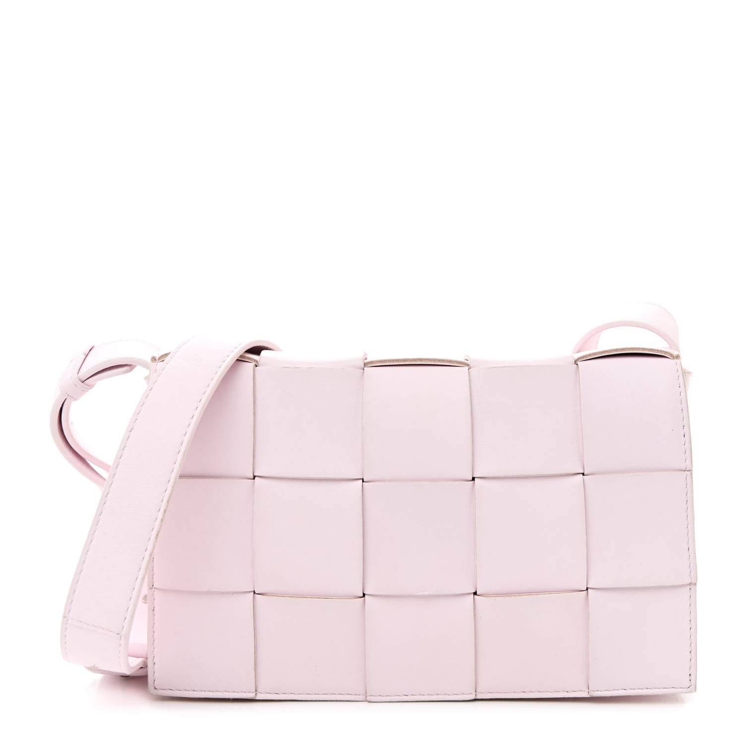 Bottega Veneta Lambskin Maxi Intrecciato Cassette Crossbody Bag Bliss Washed 1 of 10