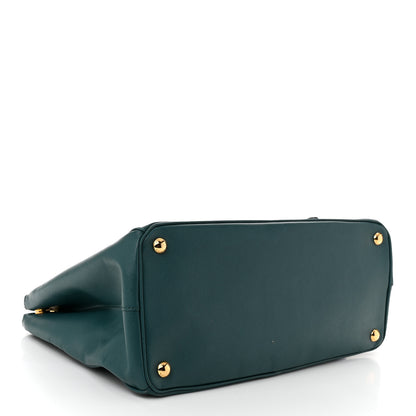 Prada Saffiano Lux Galleria Front Pocket Tote Ottanio Cobalto 4 of 12