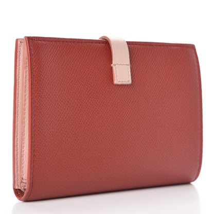 Celine Grained Calfskin Medium Multifunction Strap Wallet Rust 3 of 8