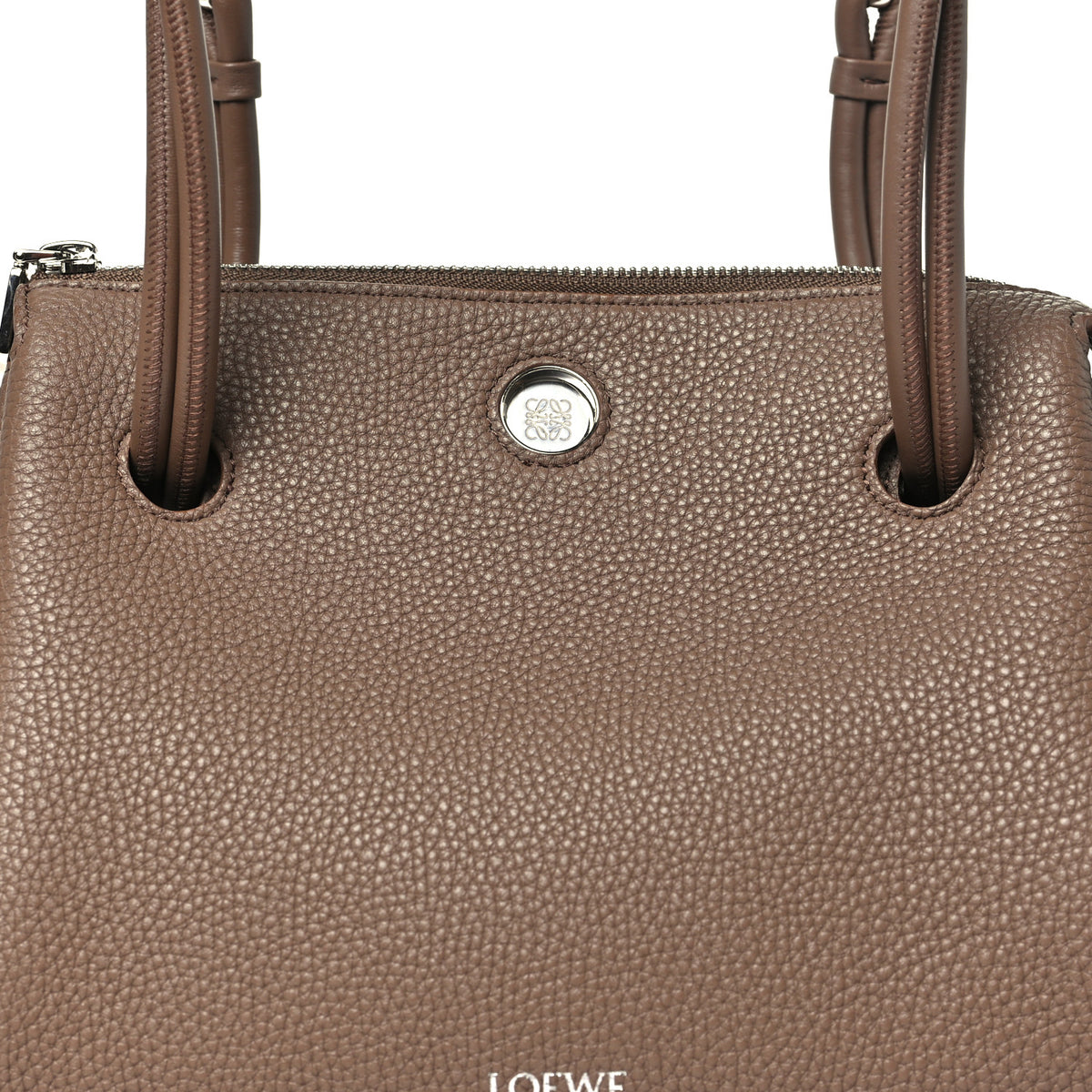 Loewe Grained Calfskin Small Madrid Bag  Taupe 7 of 9
