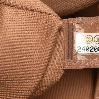 Chanel Canvas Sequin Large Deauville Tote Camel 8 of 9