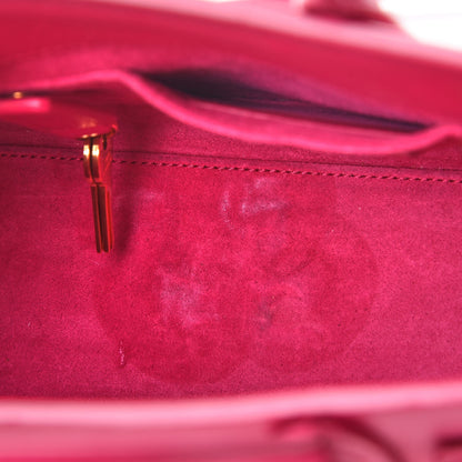 Saint Laurent Calfskin Nano Sac De Jour Lipstick Fuchsia 8 of 12