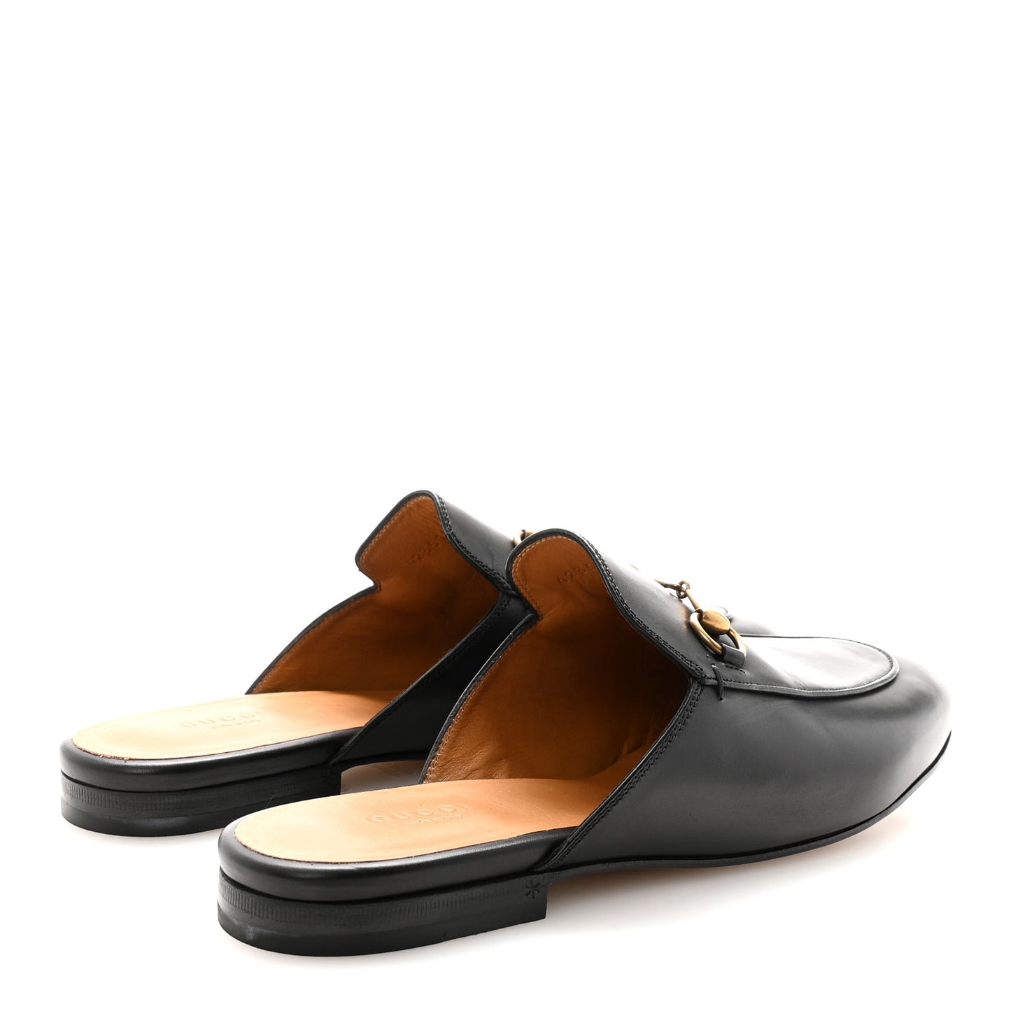 Calfskin Womens Princetown Slippers 40 Black