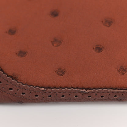 Hermes Ostrich Ghillies Birkin 30 Brique Rouge H 14 of 16