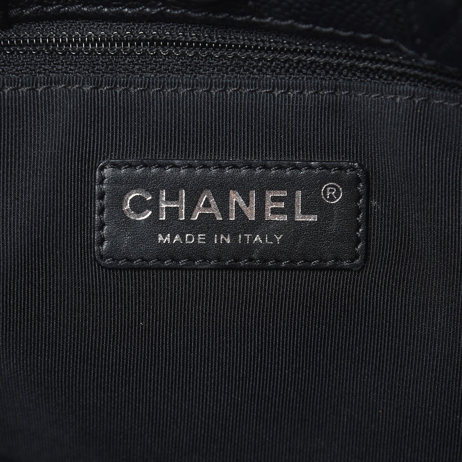 Chanel Caviar Quilted CC Shopping Tote Black 6 of 10