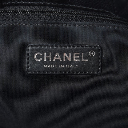 Chanel Caviar Quilted CC Shopping Tote Black 6 of 10