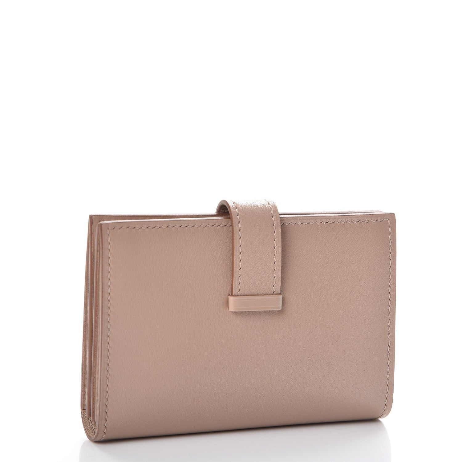 Hermes Tadelakt Bearn Card Holder Wallet Argile 3 of 8