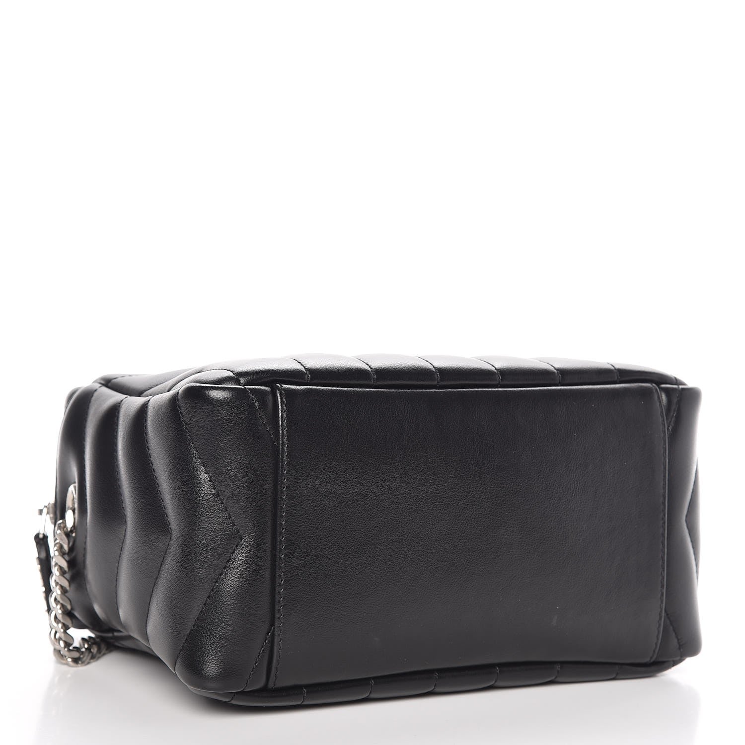 Saint Laurent Calfskin Y Quilted Monogram Small Loulou Bowling Bag Black 4 of 6