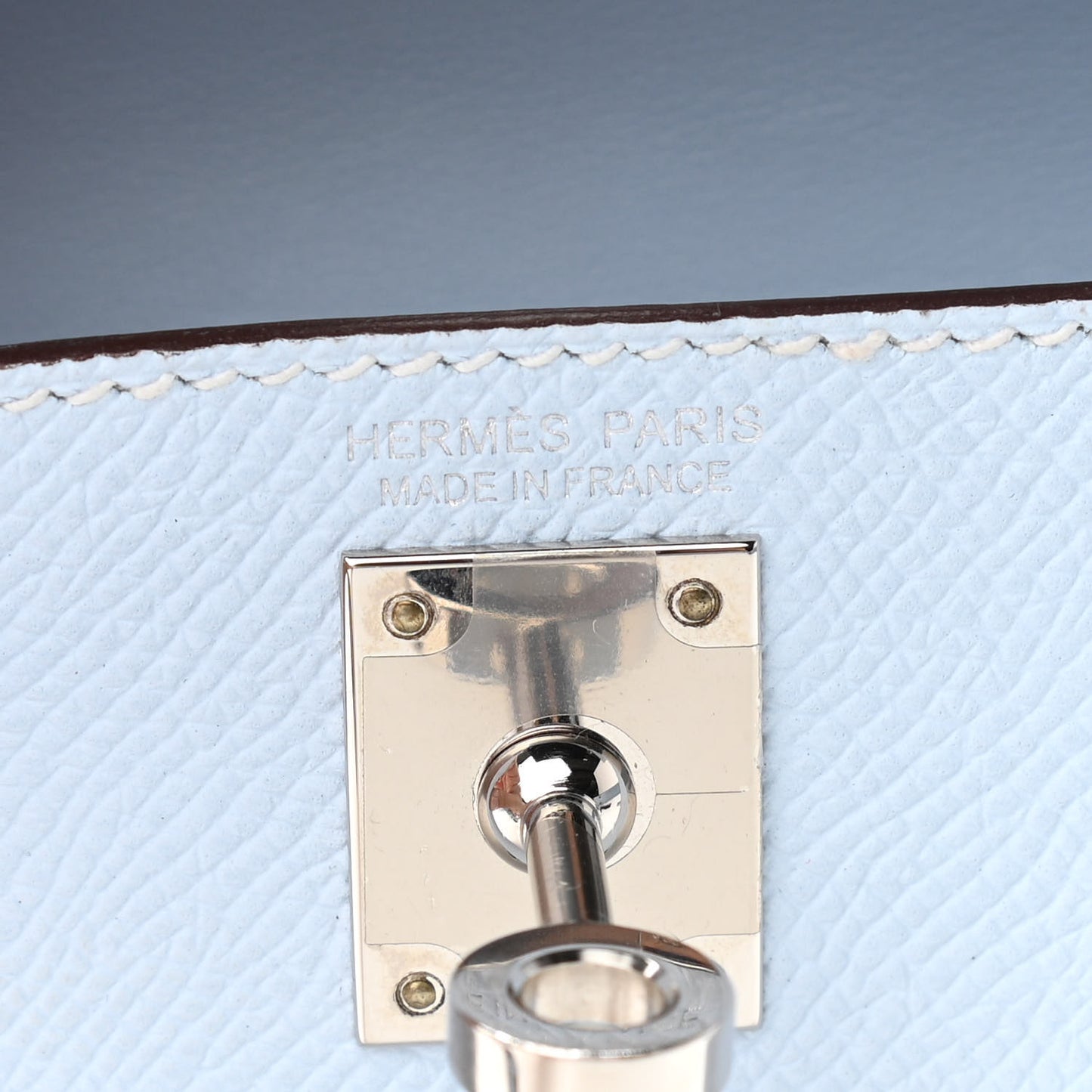 Epsom Mini Kelly Sellier 20 Bleu Brume