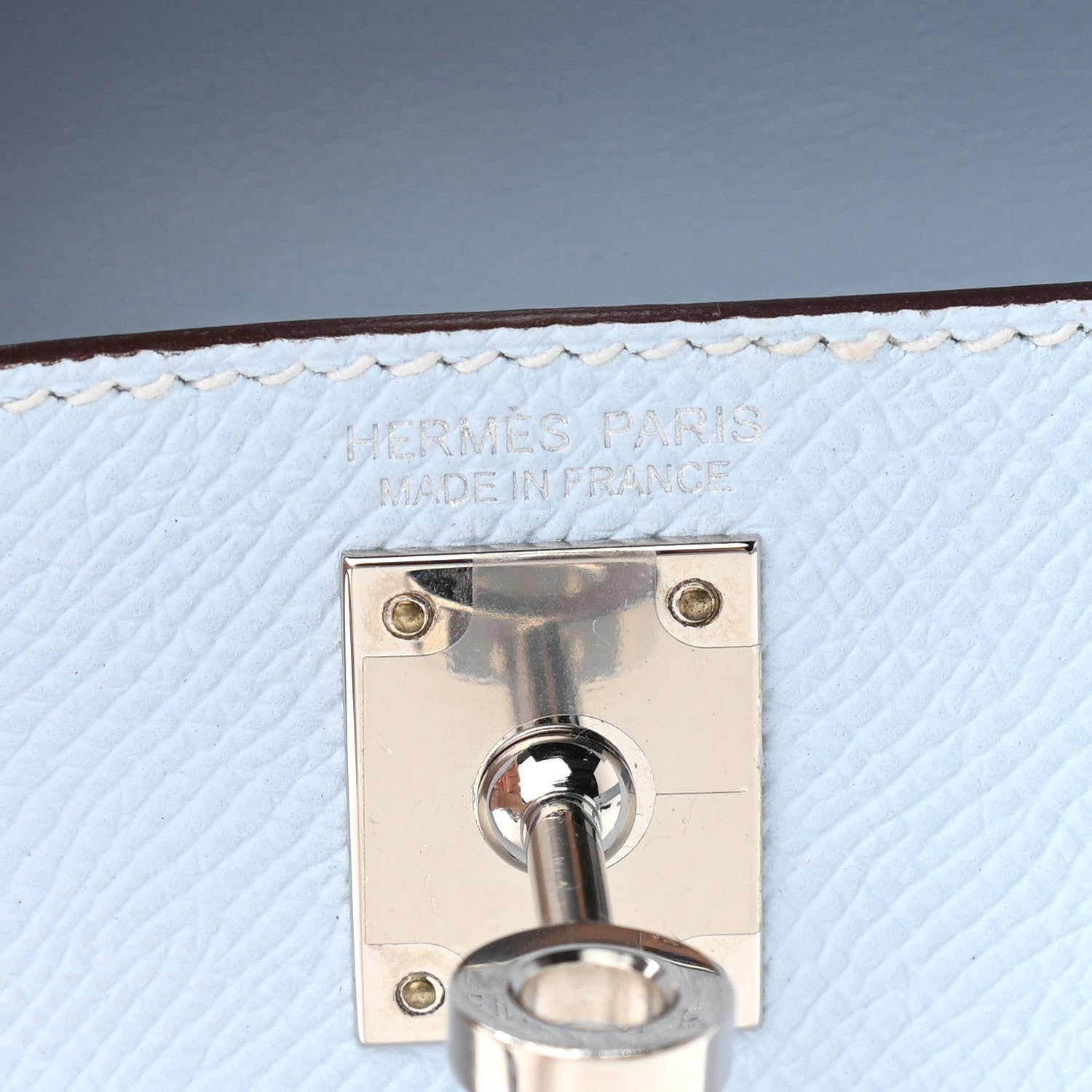 Hermes Epsom Mini Kelly Sellier 20 Bleu Brume 6 of 11