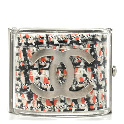 Chanel Resin Tweed CC Cuff Bracelet Multicolor 1 of 4