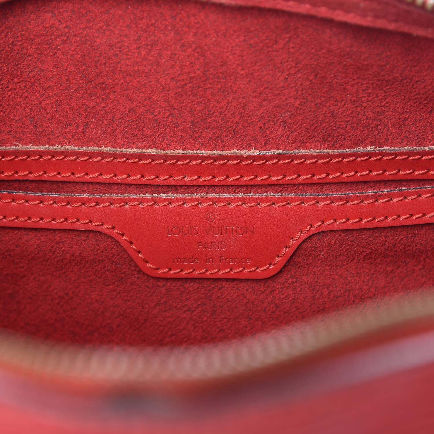 Louis Vuitton Epi Soufflot Castillan Red 9 of 15