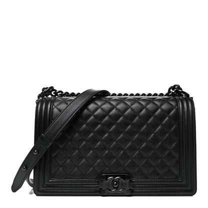 Chanel Caviar Quilted New Medium Boy Flap So Black 1 of 9