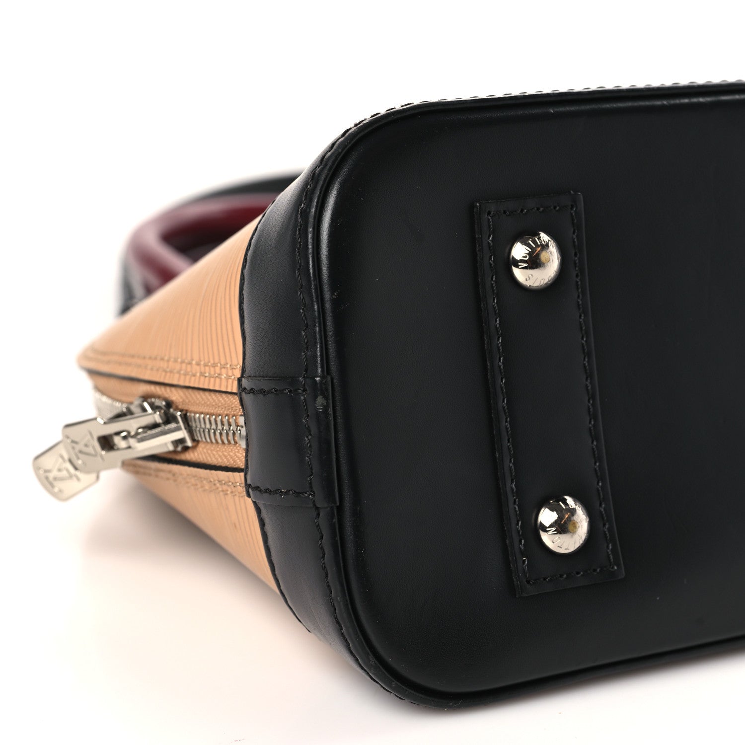 Louis Vuitton Epi Tri-Color Alma BB Vanilla Fuchsia Black 7 of 11