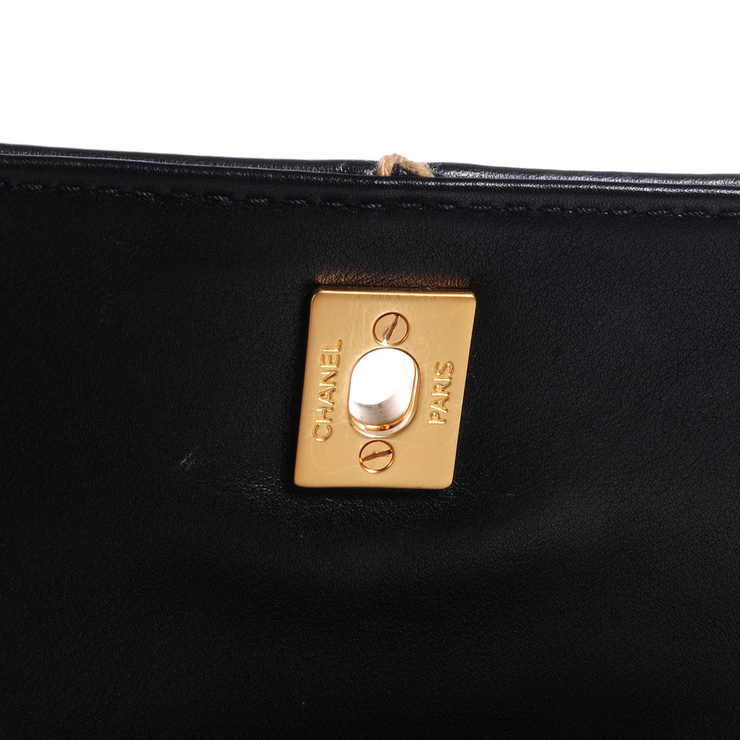 Leather Wild Stitch Kelly Flap Bag Black