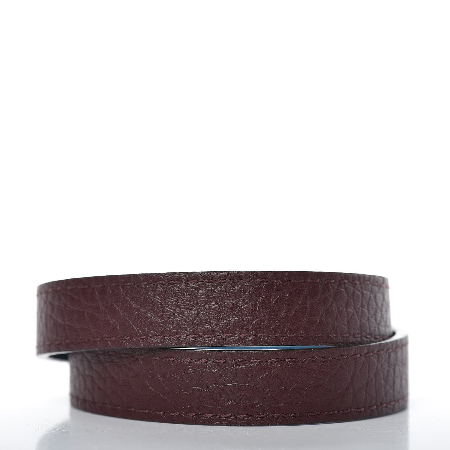 Louis Vuitton Taurillon LV Initiales Reversible Bracelet Bordeaux Bleuet 3 of 5