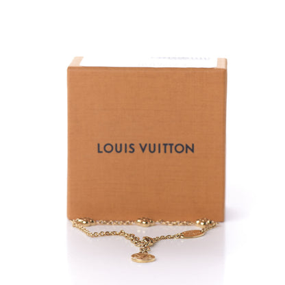 Louis Vuitton Brass Flower Full Bracelet Gold 6 of 6