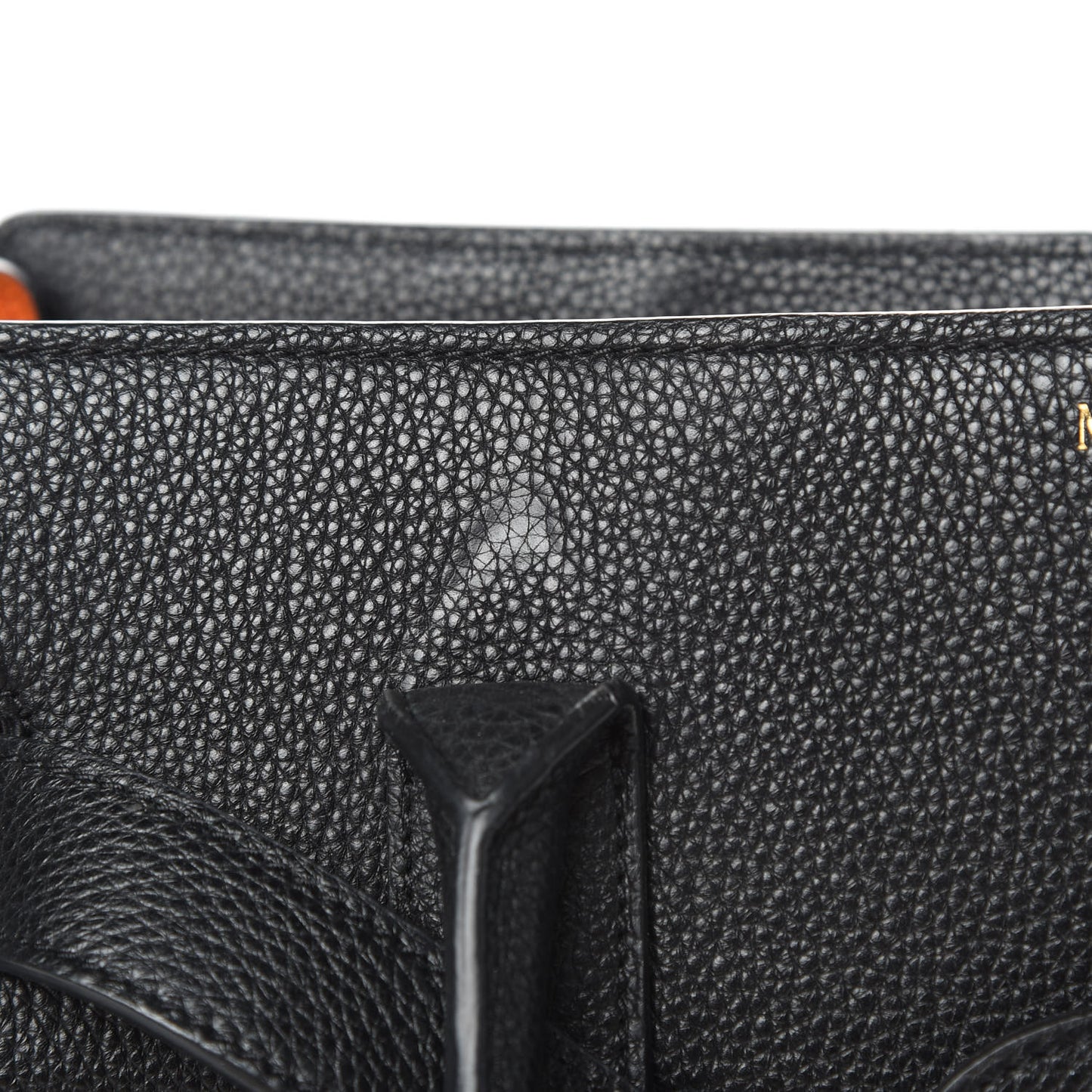 Grain Vegetable Tanned Calfskin Zipped Bayswater Black