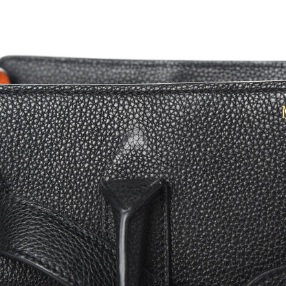 Mulberry Grain Vegetable Tanned Calfskin Zipped Bayswater Black 15 of 17