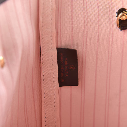 Louis Vuitton Damier Ebene Neo Neverfull MM Rose Ballerine 10 of 18