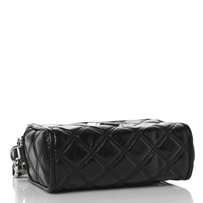 Marc Jacobs Natural Grain Calfskin Quilted The Softshot 21 Bag Black 4 of 9