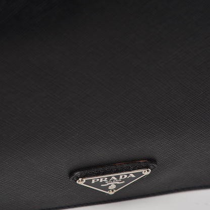 Prada Saffiano Travel Briefcase Black 14 of 16