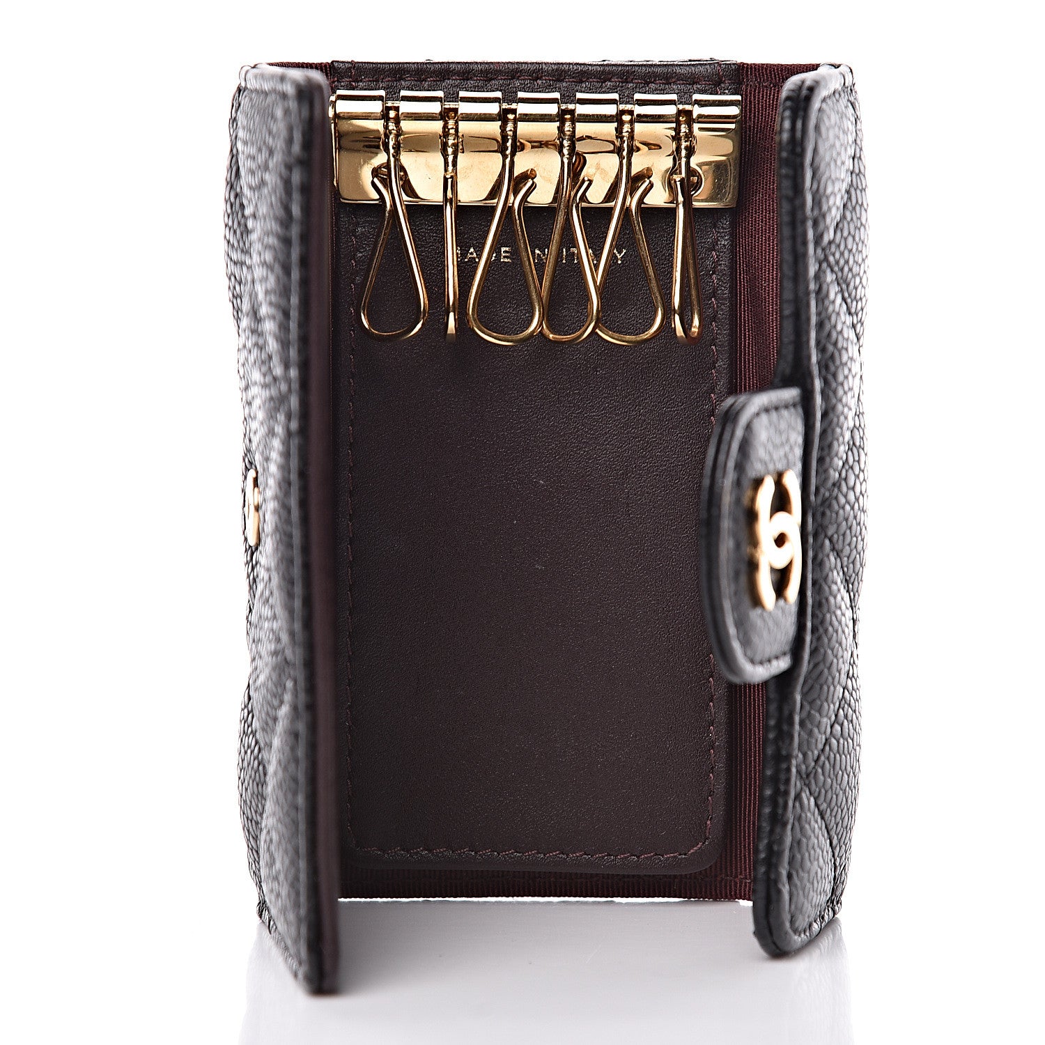 Chanel Caviar Quilted 6 Key Holder Black 5 of 9