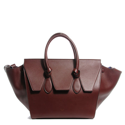 Celine Natural Calfskin Small Tie Knot Tote Chocolate 1 of 8