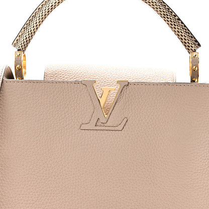 Louis Vuitton Taurillon Snakeskin Capucines PM Galet 7 of 10