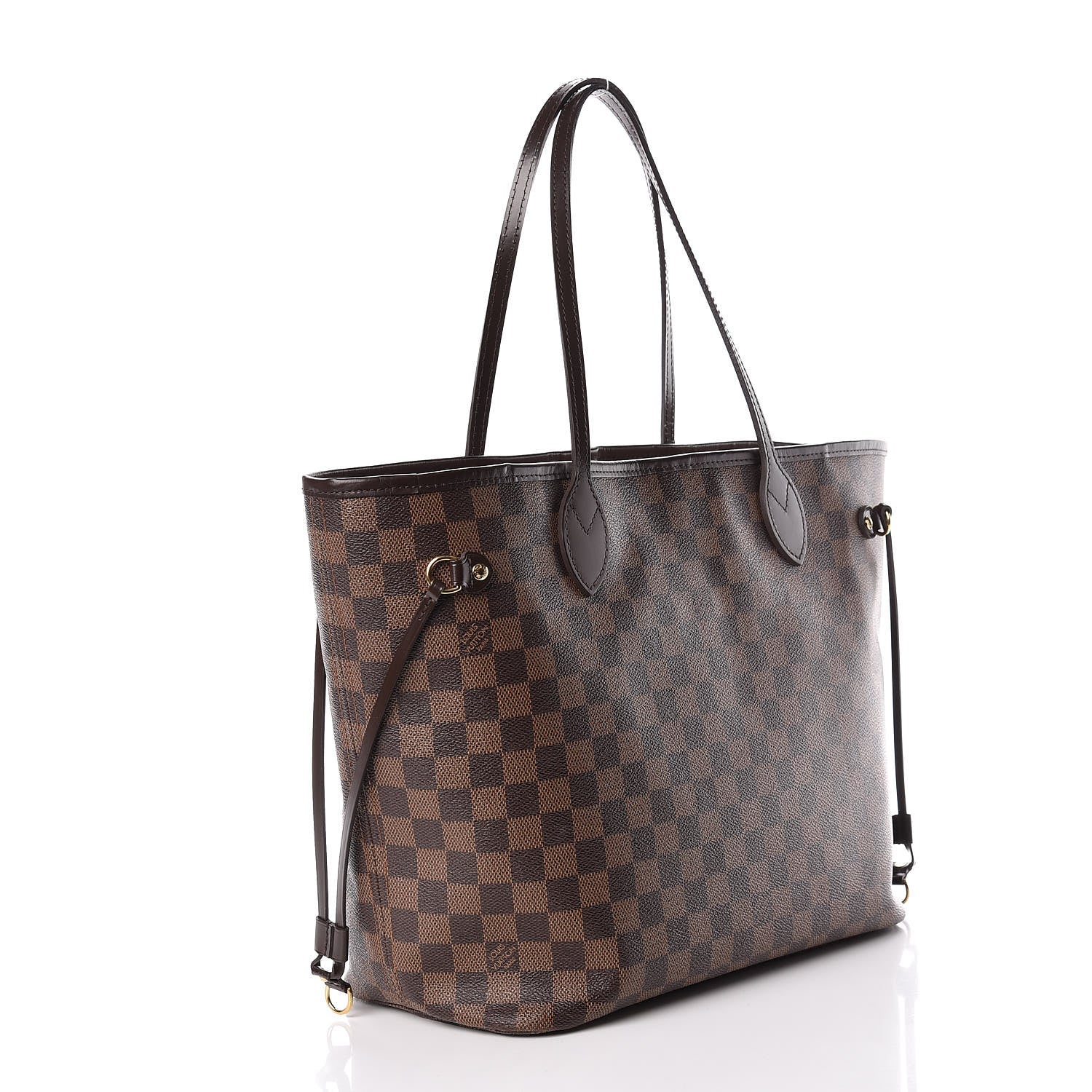 Louis Vuitton Damier Ebene Neo Neverfull MM Rose Ballerine 3 of 13